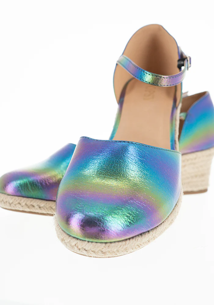Metallic Rainbow Low Wedge Espadrilles - Image 13