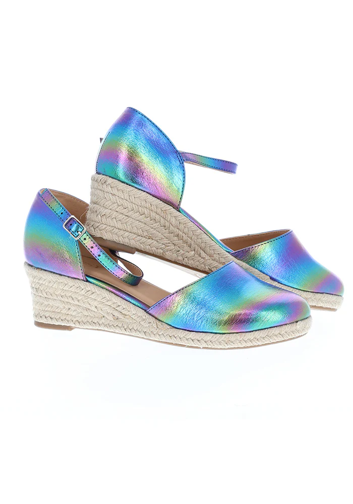 Metallic Rainbow Low Wedge Espadrilles - Image 3