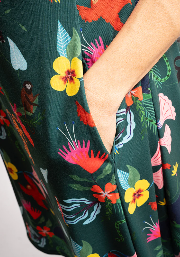 Mhairi Jungle Story Print Dress - Image 5