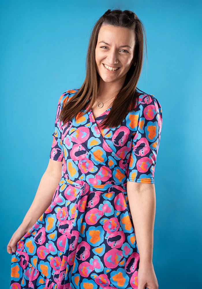Micah Watercolour Animal Print Tiered Hem Midaxi Dress - Image 4