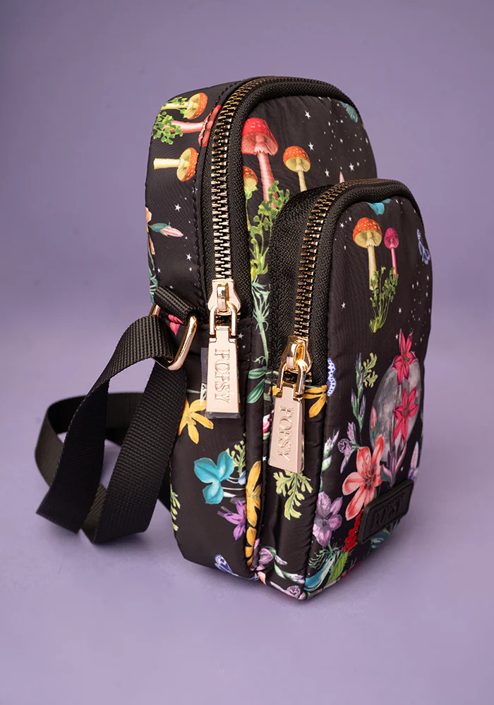Midnight Botanical Moon Print Phone Pocket Bag - Image 2