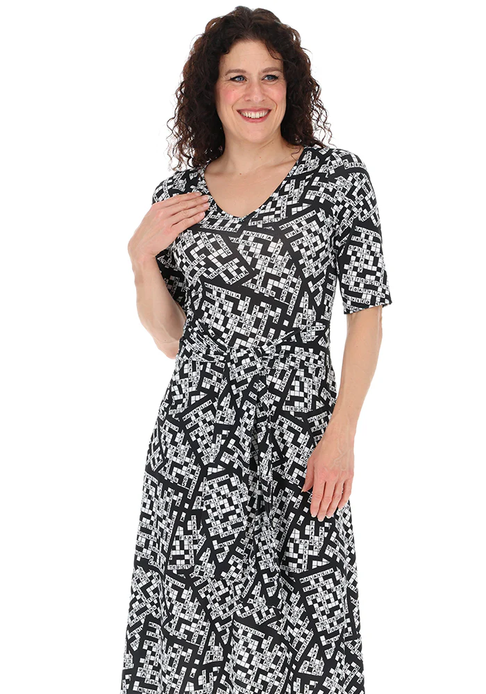 Natasha Crossword Countries Print Midi Dress - Image 3