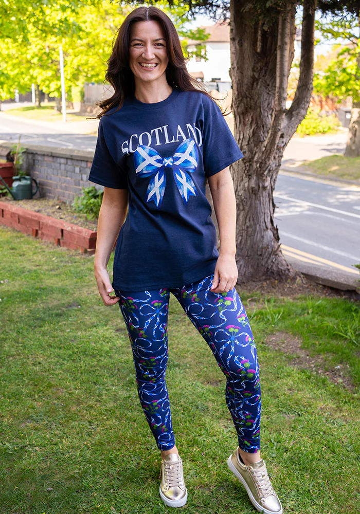 Navy Scotland Graphic T-Shirt - Image 3