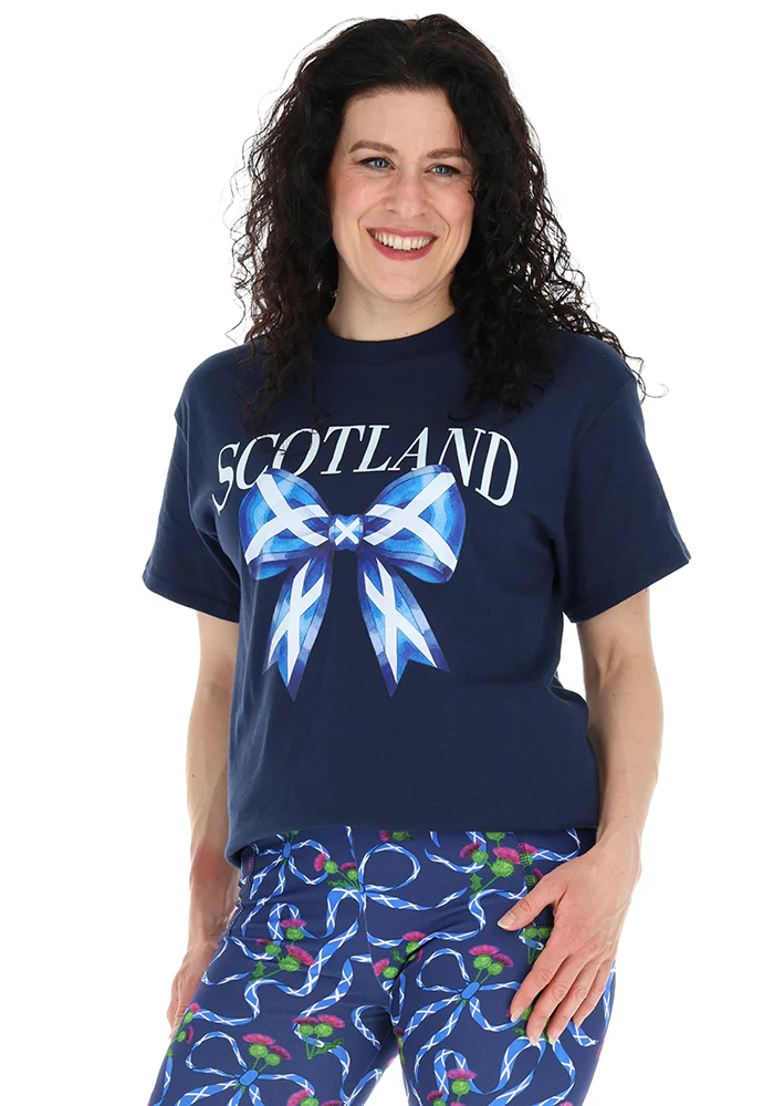 Navy Scotland Graphic T-Shirt - Image 4