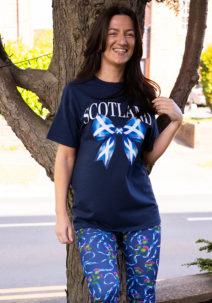 Navy Scotland Graphic T-Shirt - Image 5