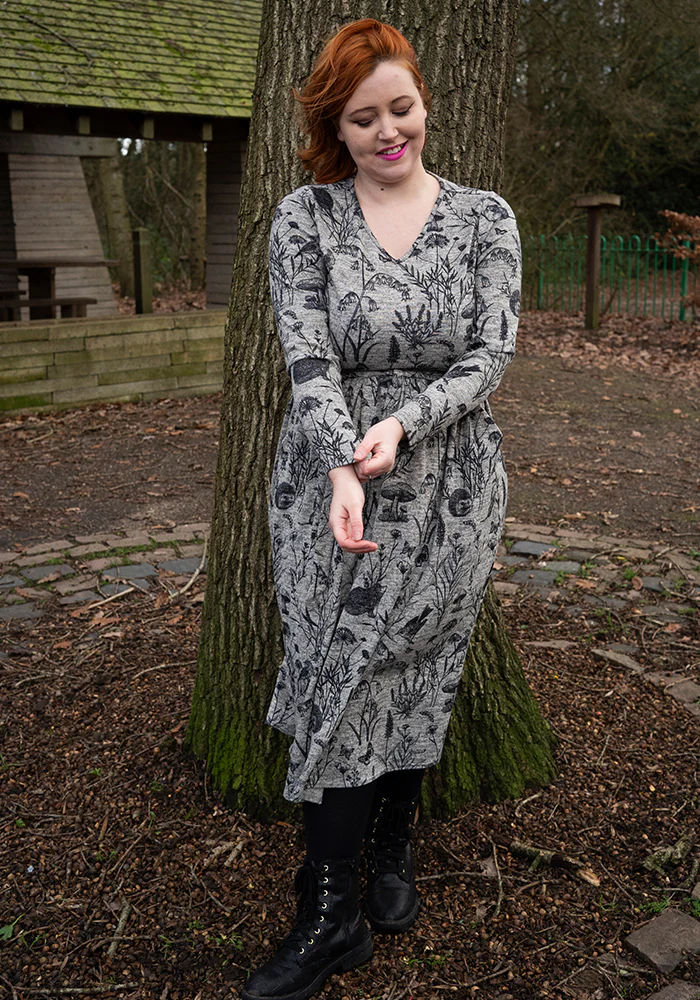 Netta Wildlife Print Midi Dress