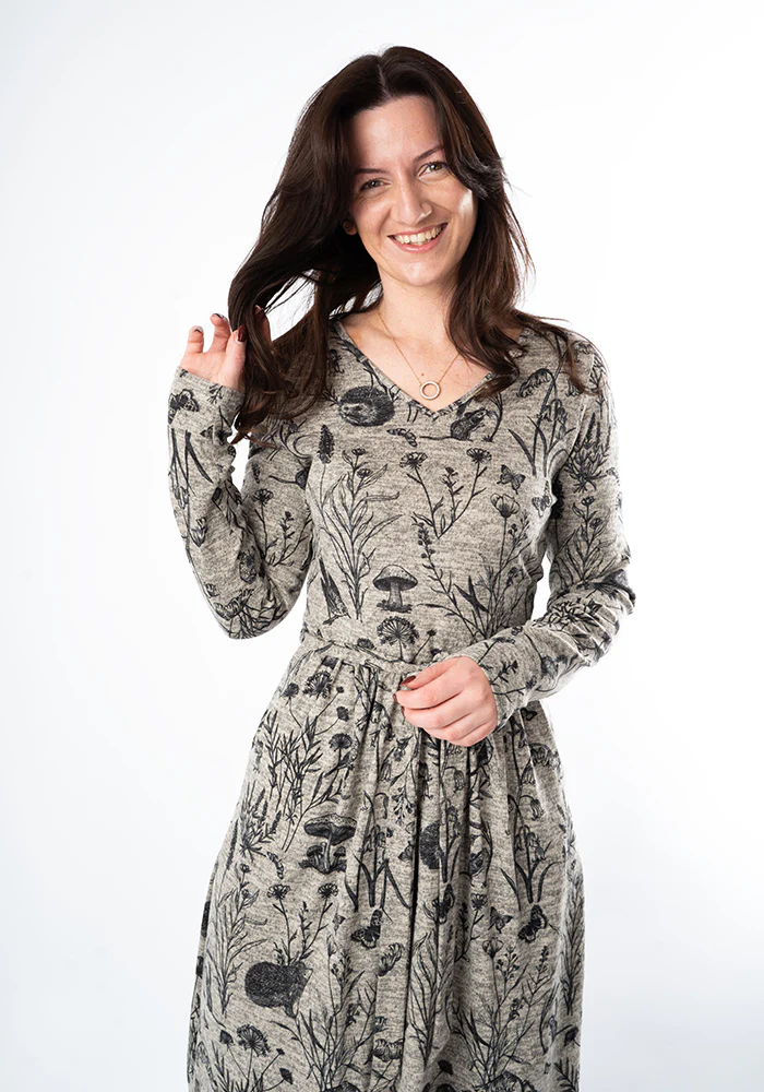 Netta Wildlife Print Midi Dress - Image 8