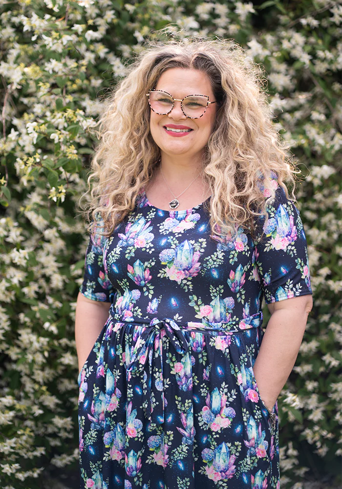 Onila Pretty Crystals Print Midi Dress