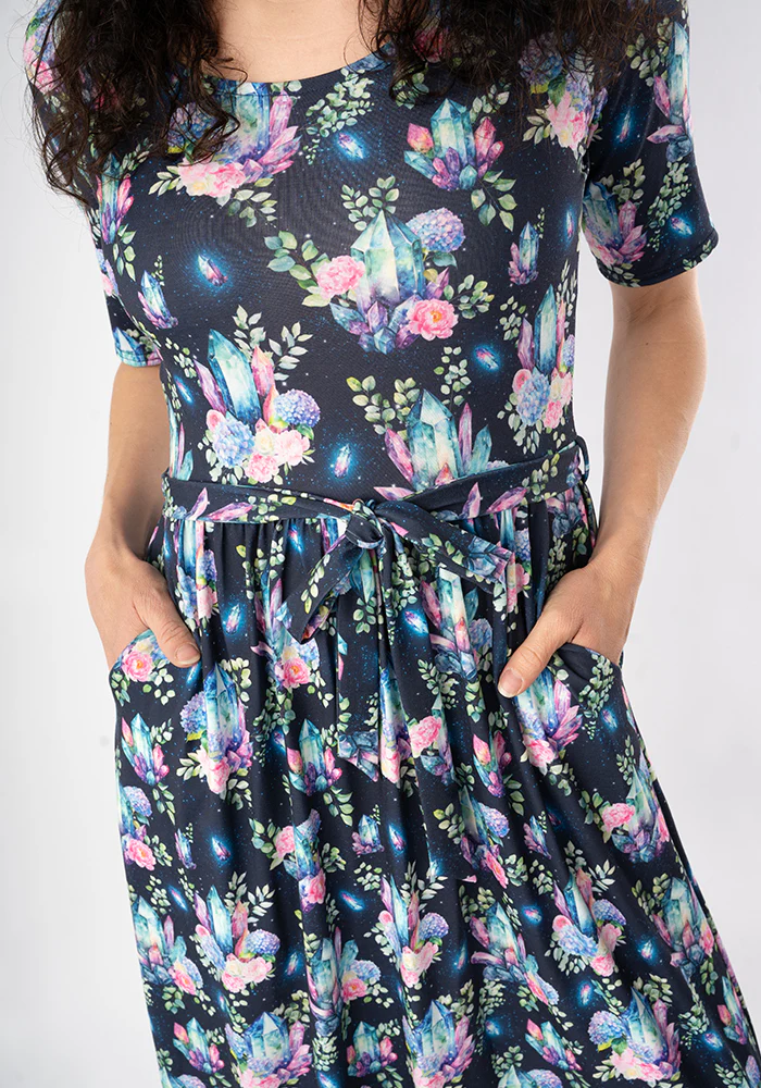 Onila Pretty Crystals Print Midi Dress - Image 8
