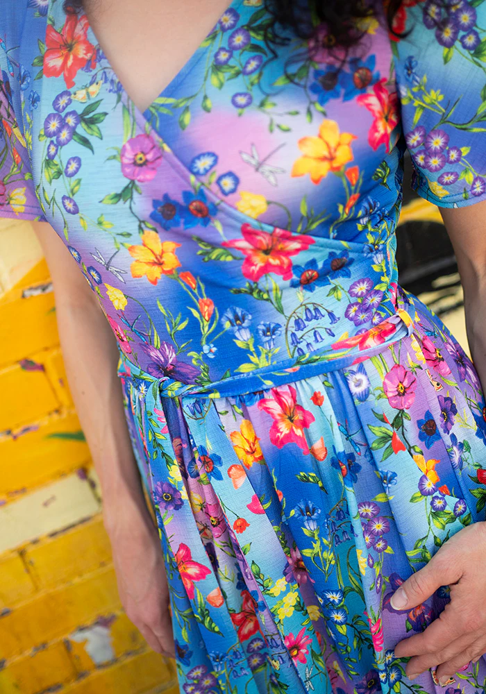 Osanna Floral Ombre Print Midaxi Dress - Image 3