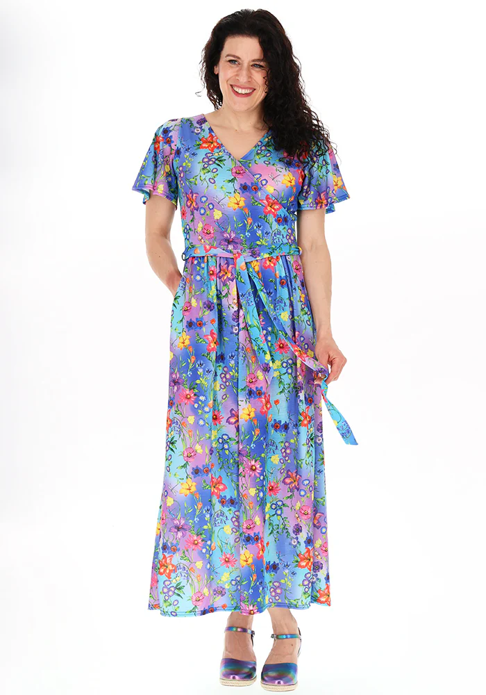 Osanna Floral Ombre Print Midaxi Dress - Image 4