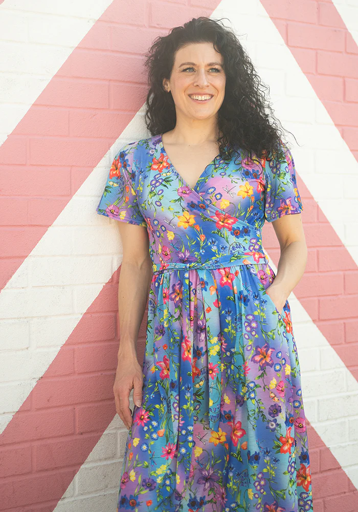 Osanna Floral Ombre Print Midaxi Dress - Image 7