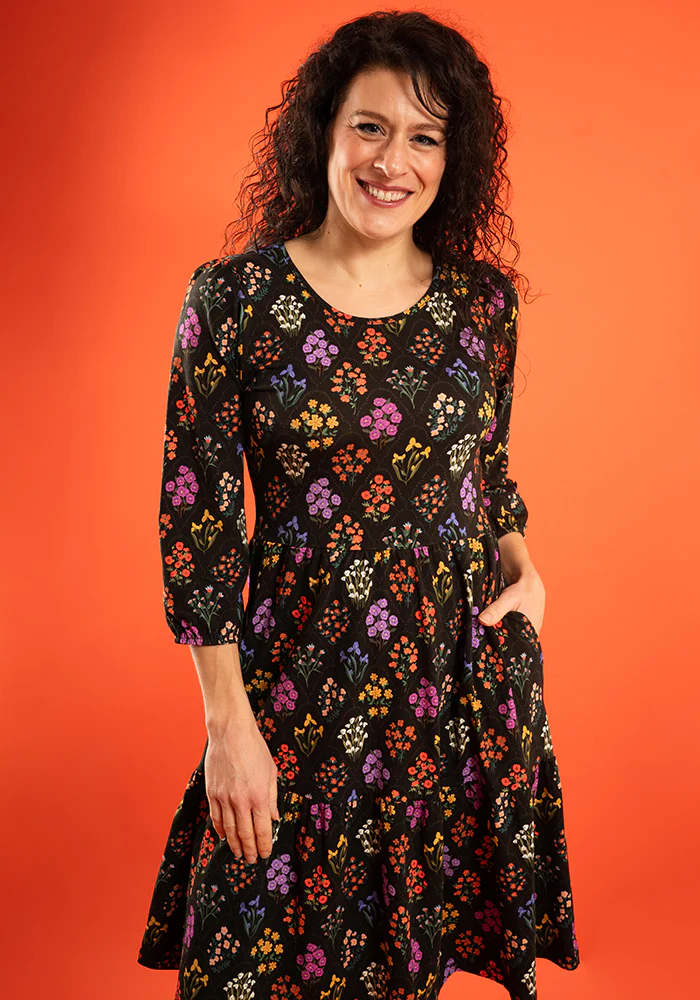 Paedyn Tile Floral Print Cotton Dress - Image 4