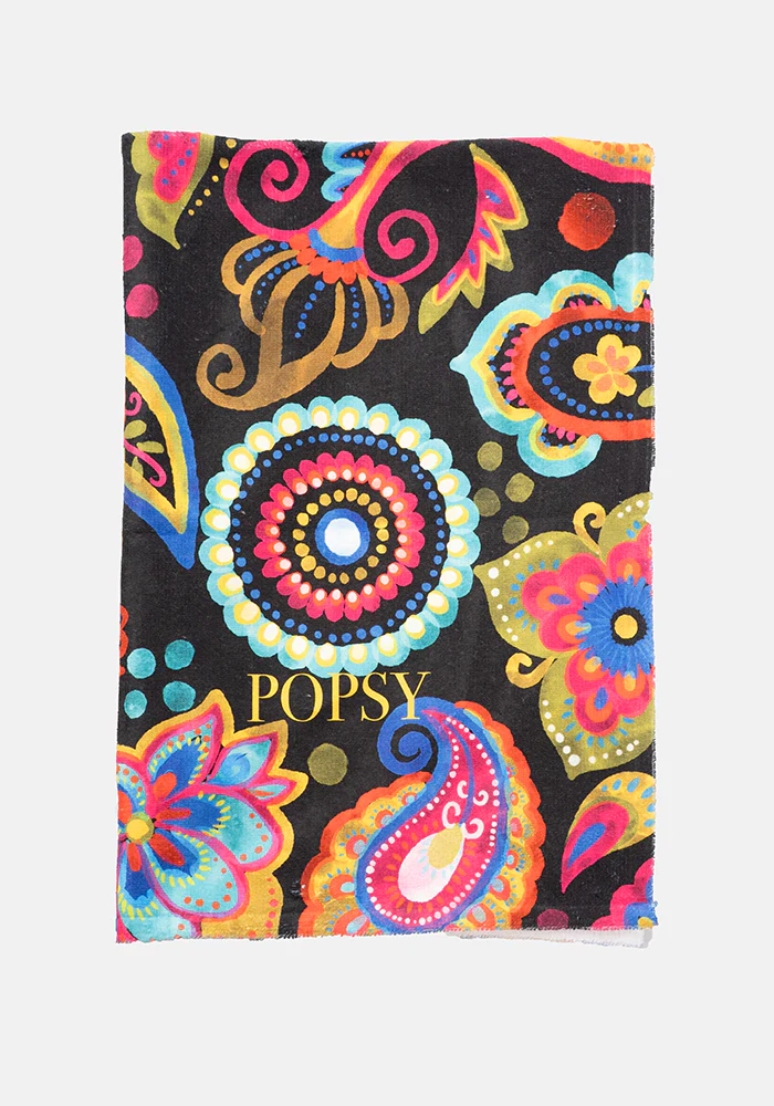 Painted Paisley Print Hand Towel - Image 3
