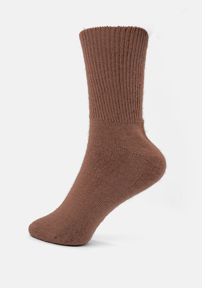 Pecan Brown Cosy Socks - Image 3