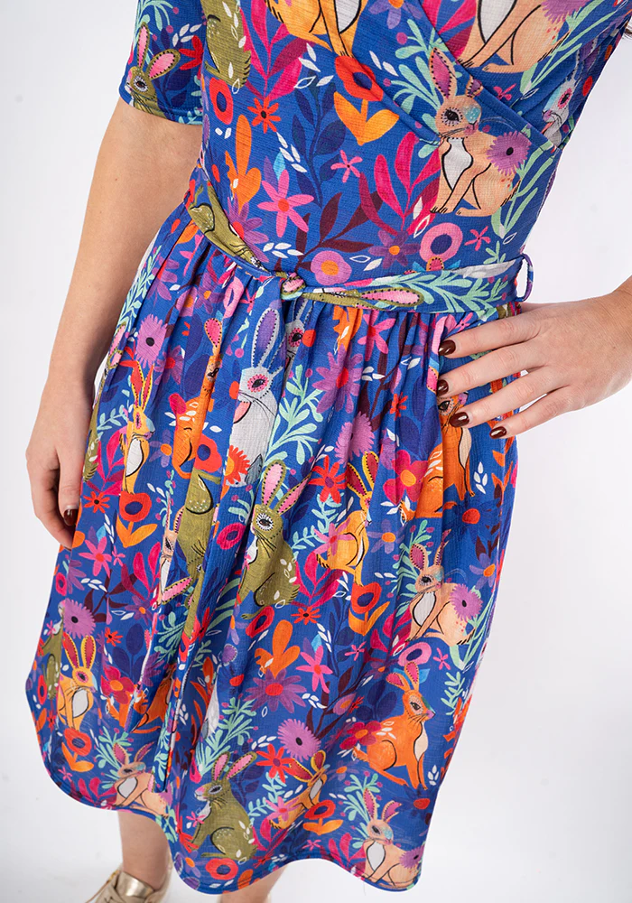 Petal Garden Bunnies Print Dress - Image 10