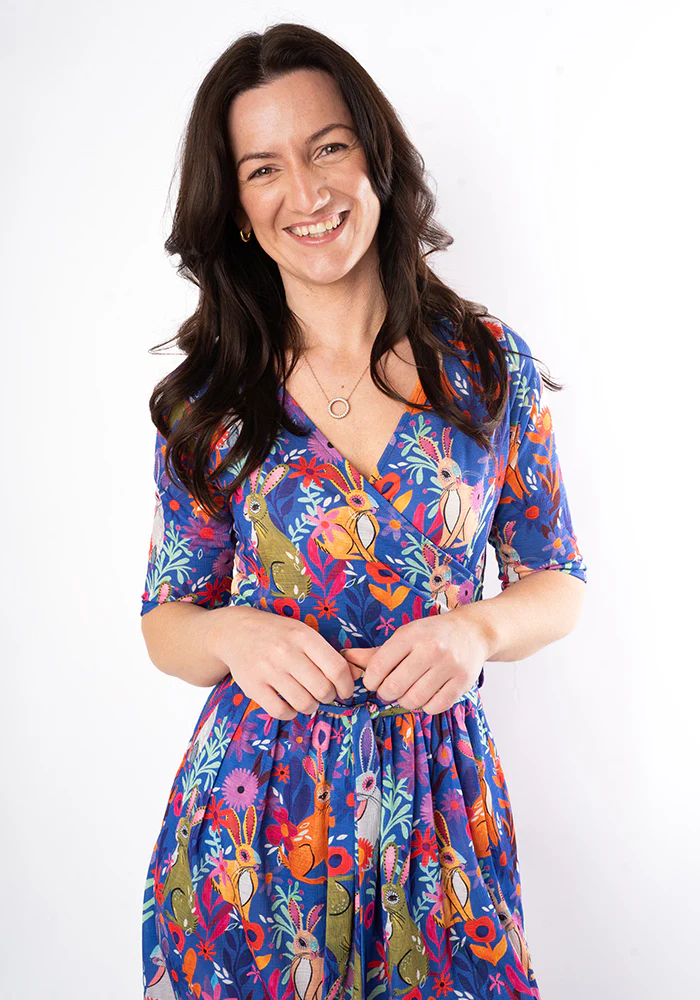 Petal Garden Bunnies Print Dress - Image 6