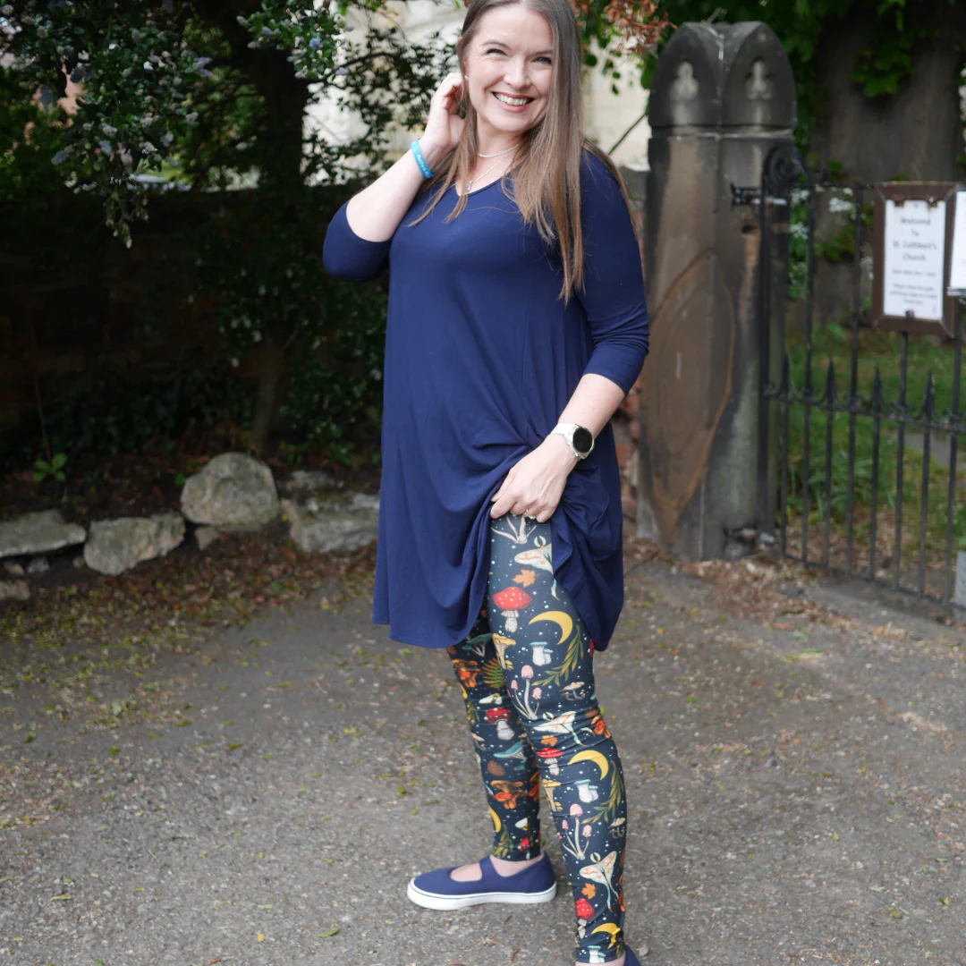 Pippa Navy Viscose A-Line Tunic - Image 5