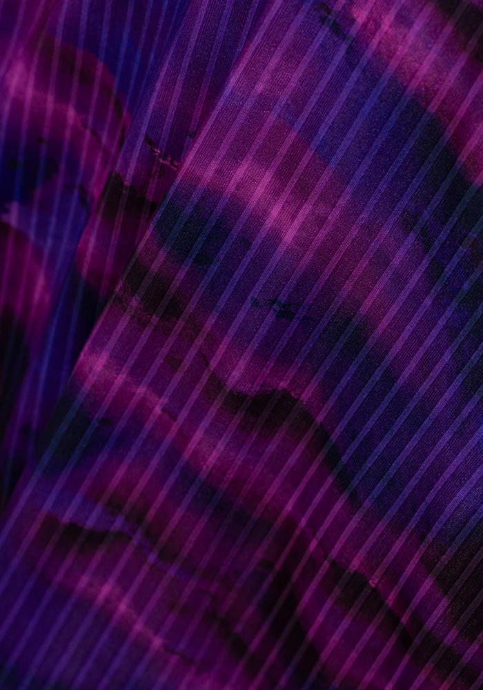 Poe Purple Ombre Print Trapeze Dress - Image 6