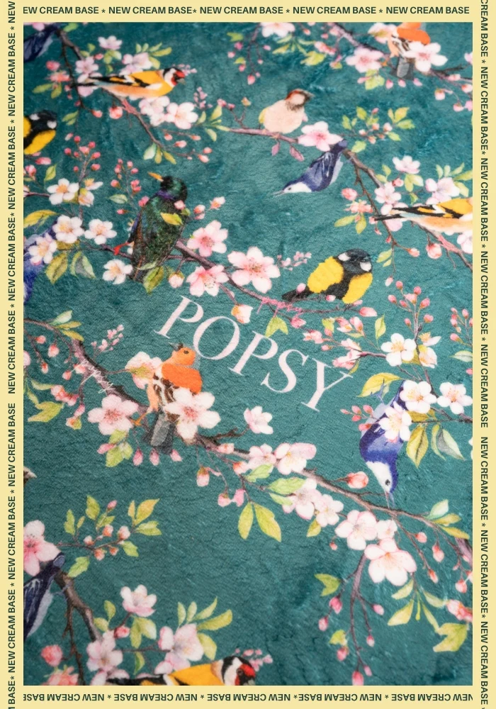 Pop-under Blossom Birds Print Plush Blanket - Image 2