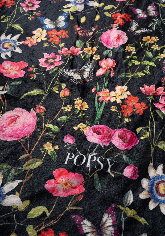 Pop-under Botanical Floral Butterfly Print Plush Blanket - Image 7