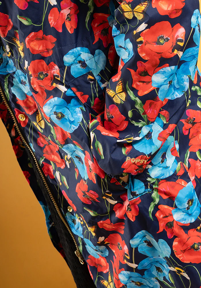 Poppy Garden Print Lightweight Coat (Mac) - Image 10