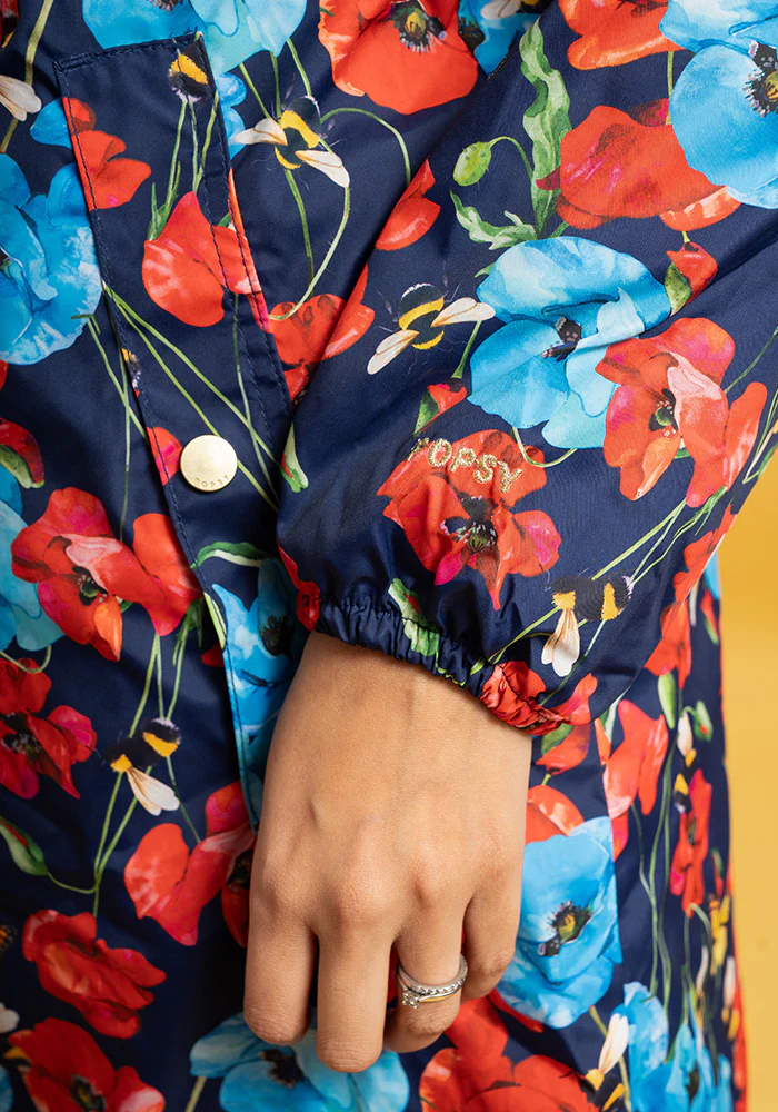 Poppy Garden Print Lightweight Coat (Mac) - Image 14