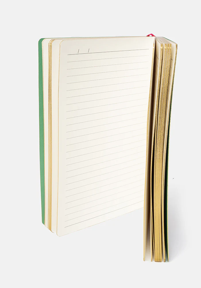 Cute Teal Dinosaur Print Notebook - Colourful Quirky Journal Gift - Image 7