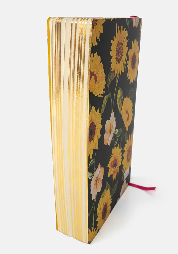Cute Sunflower Print Notebook - Colourful Quirky Journal Gift - Image 6