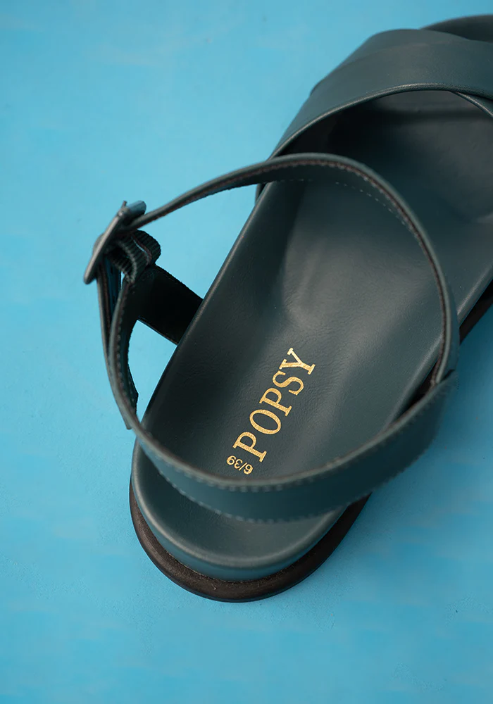 Vibrant Teal Comfort Sandals - Image 6