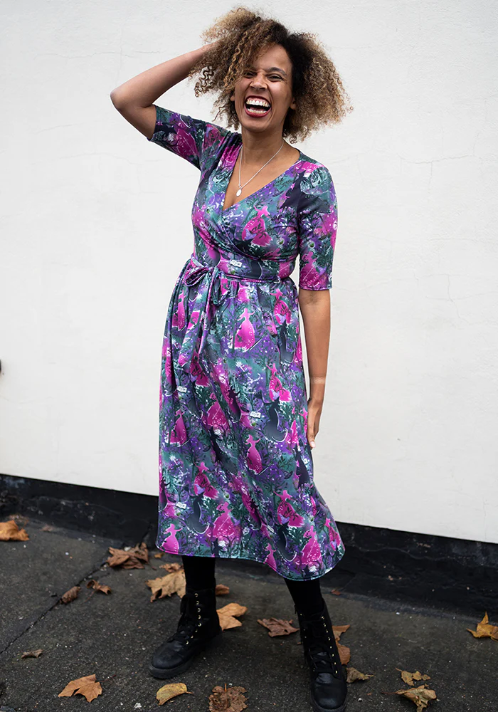 Elvia Witches Print Midi Dress - Image 3