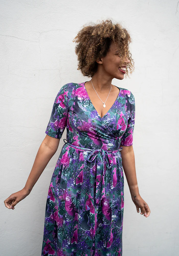 Elvia Witches Print Midi Dress - Image 5