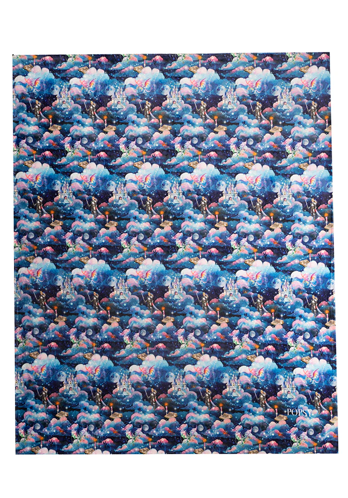 Bedtime Story Print Plush Blanket (Pop-Under) - Image 3