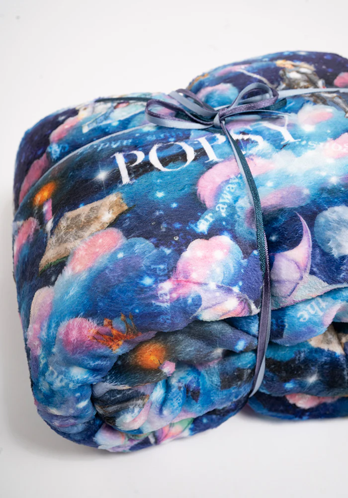Bedtime Story Print Plush Blanket (Pop-Under) - Image 6