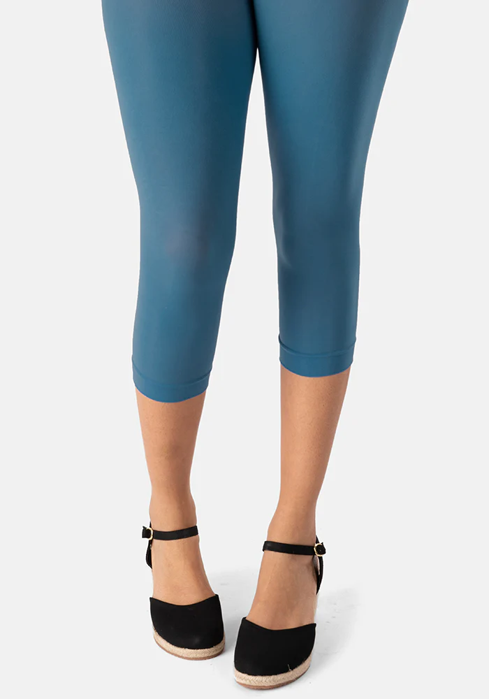50 Denier Premium Capri Tights (Denim) - Image 2