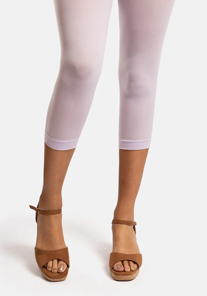 50 Denier Premium Capri Tights (Lilac) - Image 2