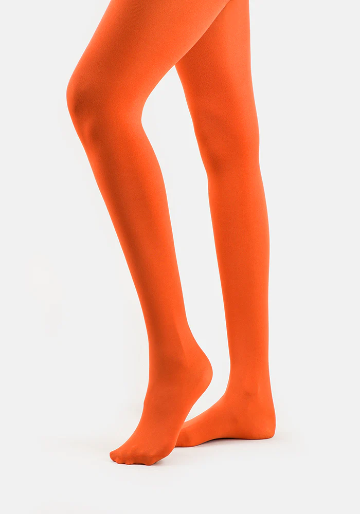 50 Denier Premium Tights (Tangerine Orange)