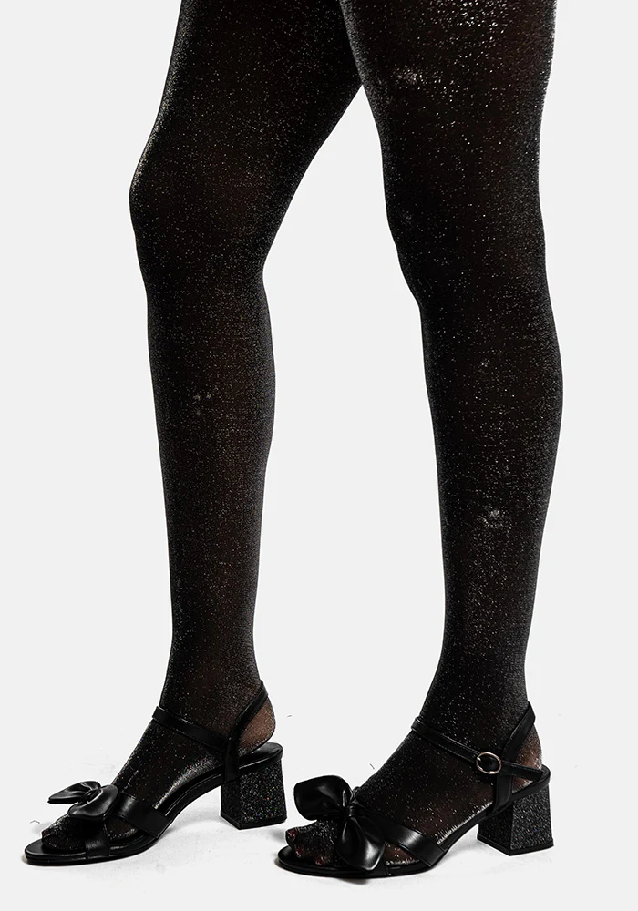 Premium Black Sparkle Tights - Image 2