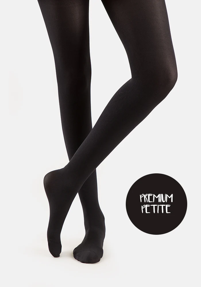 Petite 50 Denier Premium Tights (Black)