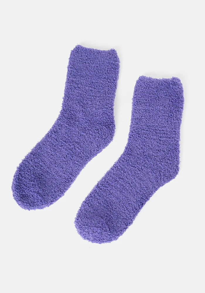 Purple Fluffy Socks - Image 4