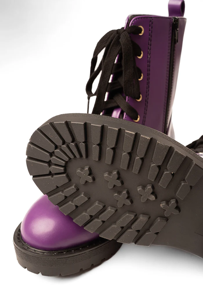 Purple Lace Up Boot - Image 3
