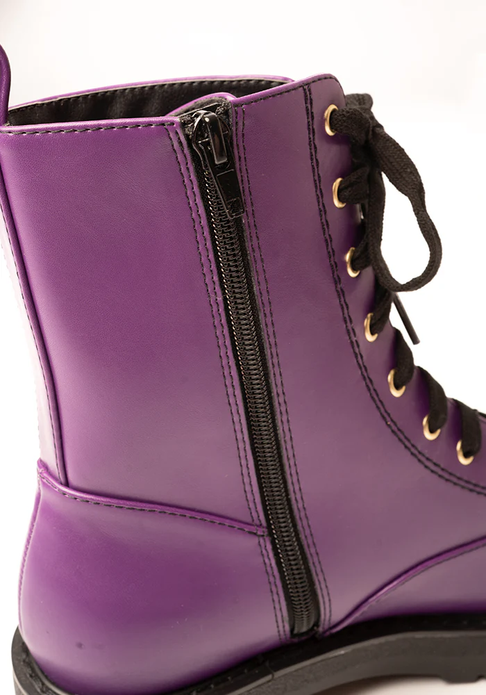 Purple Lace Up Boot - Image 4
