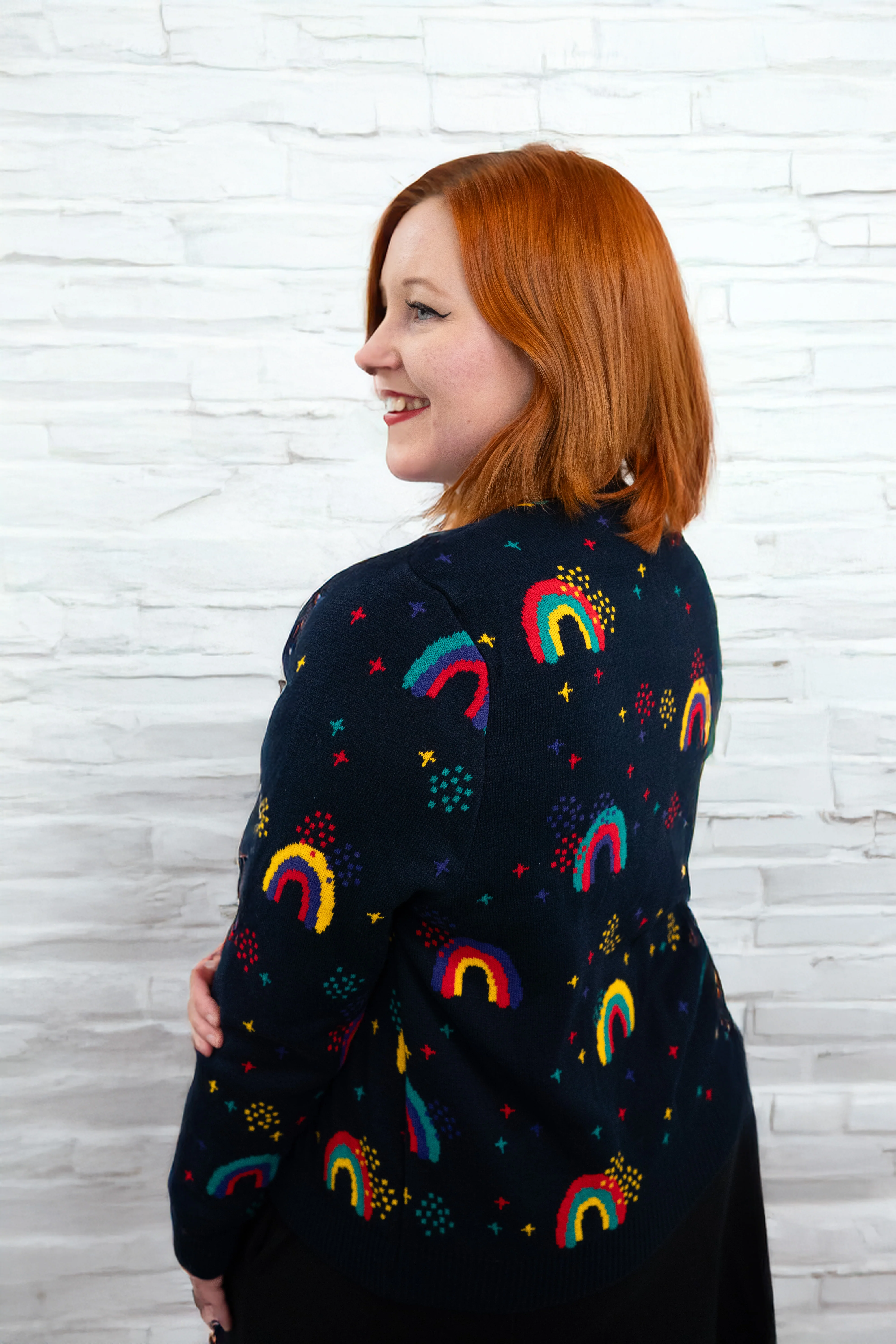 Rainbow Knit Cardigan - Image 3