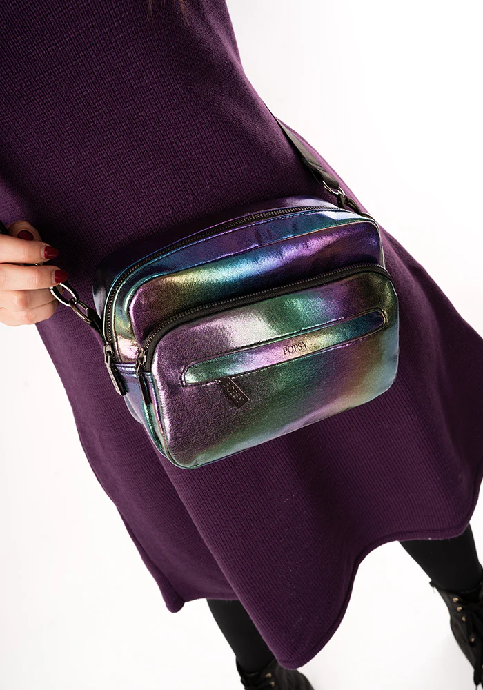 Rainbow Metallic Front Pocket Camera Bag - Image 4