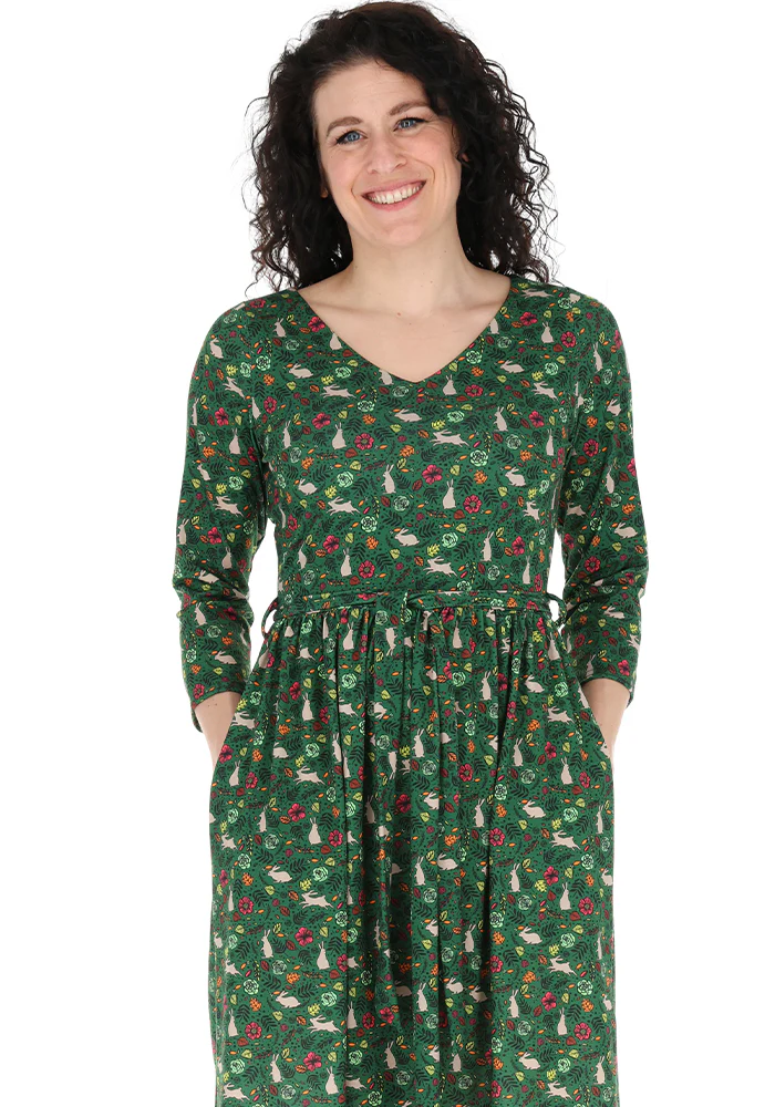 Rebecca Rabbit Print Jersey Dress - Image 4