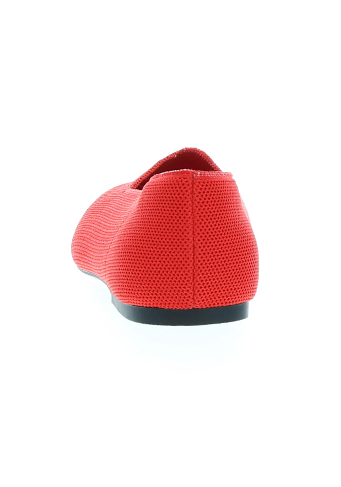 Red Knitted Ballet Pumps - Image 6