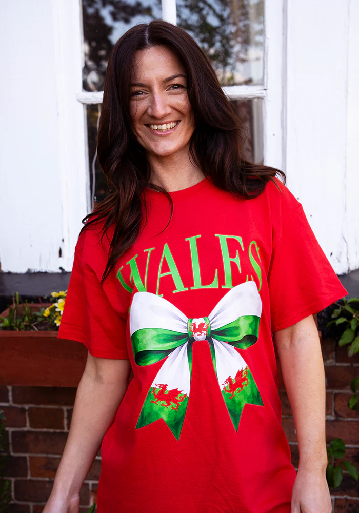 Red Wales Graphic T-Shirt - Image 5