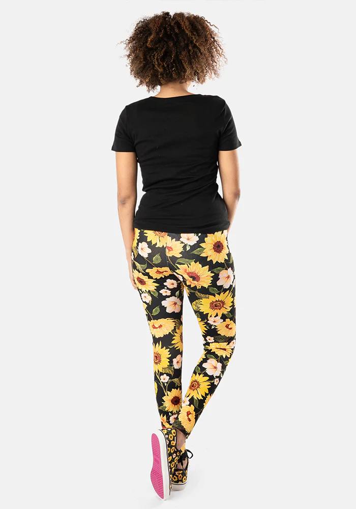 Rene Sunflower Print Popsy Leggings - Image 12