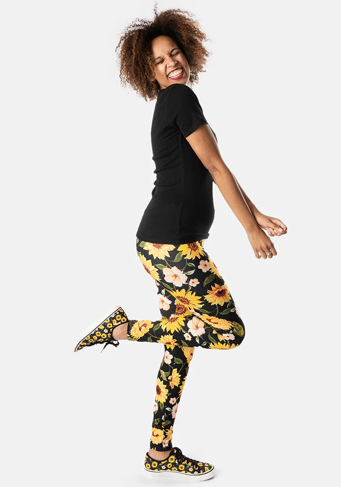 Rene Sunflower Print Popsy Leggings - Image 14
