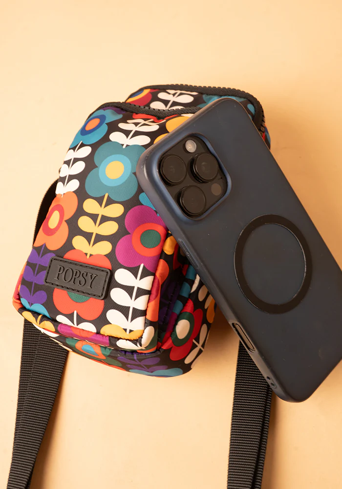 Retro Flower Print Phone Pocket Bag - Image 4